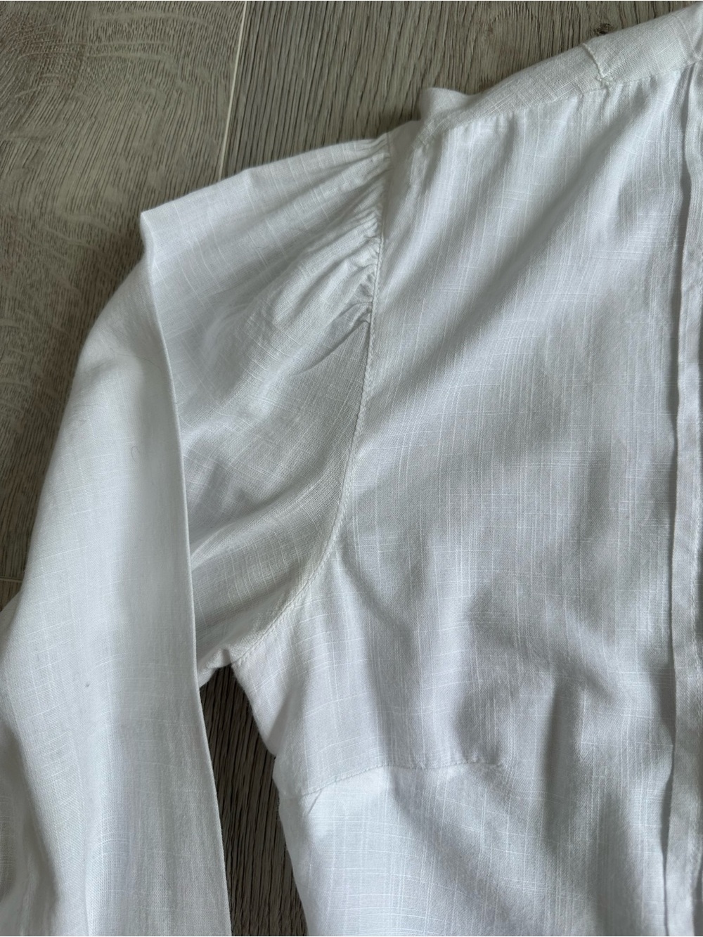 Free People Paula Boho Lace Trim V-Neck Blouse - White Size M READ Description - Picture 8 of 12